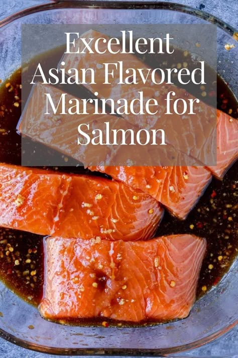 Whole Salmon Filet, Marinade For Salmon, Honey Marinade, Salmon Marinade Recipes, Asian Marinade, Fish Marinade, Salmon Filets, Ginger Salmon, Salmon Marinade