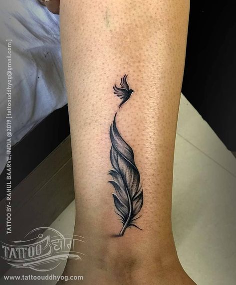 101 Amazing Feather Tattoo Designs You Need To See! | Outsons | Men's Fashion Tips And Style Guide For 2020 Phoenix Feather Tattoos, Tato Nama, Feather Tattoo Ideas, Small Feather Tattoo, Feather Tattoo Meaning, Tattoo Ideas With Meaning, Indian Feather Tattoos, Tattoos Cross, Purple Tattoos