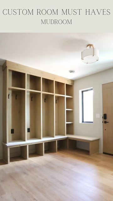 Mudroom Storage Cubbies, Entryway Bench And Storage Ideas, Mudroom Bench And Cubbies, Mudroom Wood Storage, Mudroom Lockers With Drop Zone, Mudroom Ideas With Lockers, Small Mudroom Cubbies, Inexpensive Mudroom Ideas, Mudroom With Fireplace