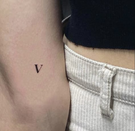 Letter V Tattoo Ideas Heart, L I V I N Tattoo, The Letter V Tattoo, Initial V Tattoo, V Tatoos Letter, V Tattoo Design, V Tatoos, V Initial Tattoo, Letter V Tattoo Ideas