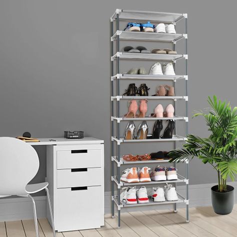 Rak Kasut, 4 Tier Shoe Rack, Metal Shoe Rack, Stackable Shoe Rack, Shoe Rack With Shelf, Shoe Storage Rack, Shoe Rack Organization, Shoe Shelf, Storage Stand