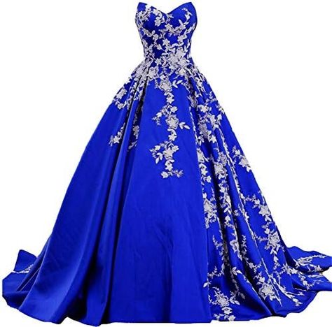 Long Ball Gown, Blue Ball Gown, Beauty Quiz, Prom Evening Dresses, Wedding Dresses Sweetheart Neckline, Blue Ball Gowns, White Evening Dress, Sweetheart Wedding Dress, Shoes Heel