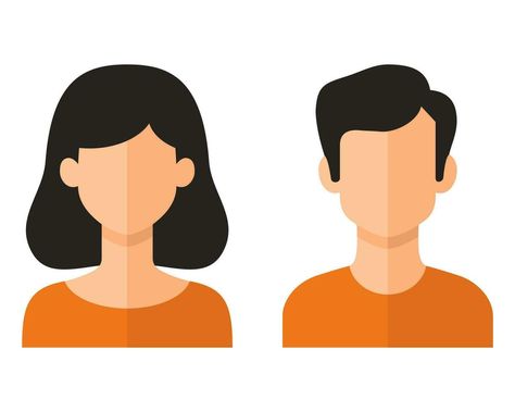 Avatar Icon, Female Face, Flat Style, Iconic Women, Male And Female, Fashion Flats, Woman Face, Art Craft, Social Network