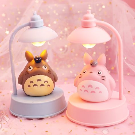 Kawaii Bedroom Night Lights, Desk Kawaii Decor, Kawaii Room Night Lights, Cute Study Lamp, Cute Aesthetic Items, Kawaii Items For Room, Kawaii Nursery Decor, Kawaii Decor Room, Kawaii Decor Ideas