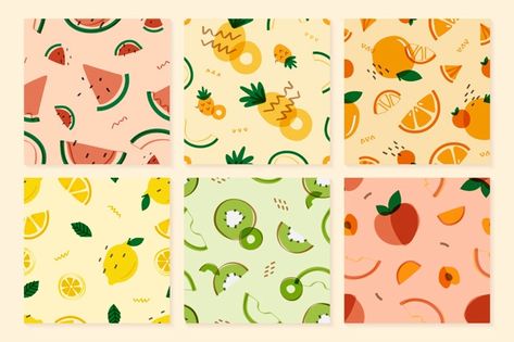 Earth Tones Paint, Lemon Background, Pattern Fruit, Fruit Vector, Fruit Wallpaper, Memphis Style, Memphis Design, Pattern Collection, Paint Background