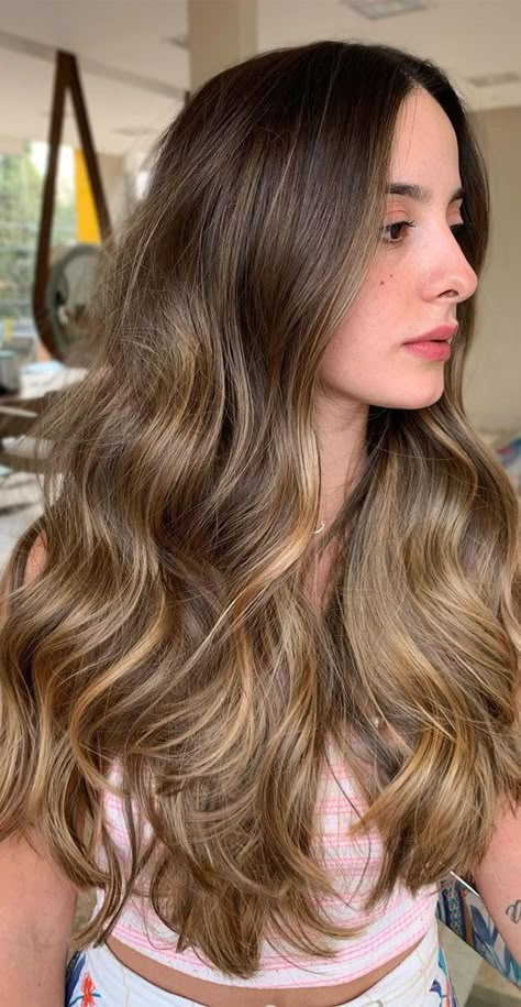 Brown Hair Inspiration, Honey Brown Hair, Dirty Blonde Hair, Brunette Balayage Hair, Brown Hair Balayage, Honey Hair, Blonde Hair Inspiration, Summer Hair Color For Brunettes, Brown Blonde Hair