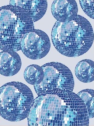 Blue Disco Ball Print, Light Blue Core Aesthetic, Blue Aesthetic Vision Board Pictures, Silver And Blue Aesthetic, Light Blue Asthetics Photos, Kkg Aesthetic, Light Blue And Gold Aesthetic, Blue Western Wallpaper, Blue Sparkle Aesthetic