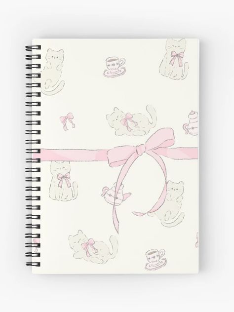 Cute Front Cover Notebook Ideas, Coquette Notebook Design, Cute Notebook Designs, Coquette Journal Pages, Coquette Notebook Cover, Drawing Notebook Cover, Cute Front Page Design, Cute Book Covers, Journal Notebook Design