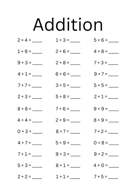 math worksheets preschool Addition Practice First Grade, Adding Preschool Worksheets, School Sheets Worksheets, Learning Activities For Second Graders, Math For Second Grade Worksheets, Year 1 Worksheets Free Printable, Math For First Grade Worksheets, Math Sheets For 2nd Grade, Elementary School Activity Ideas