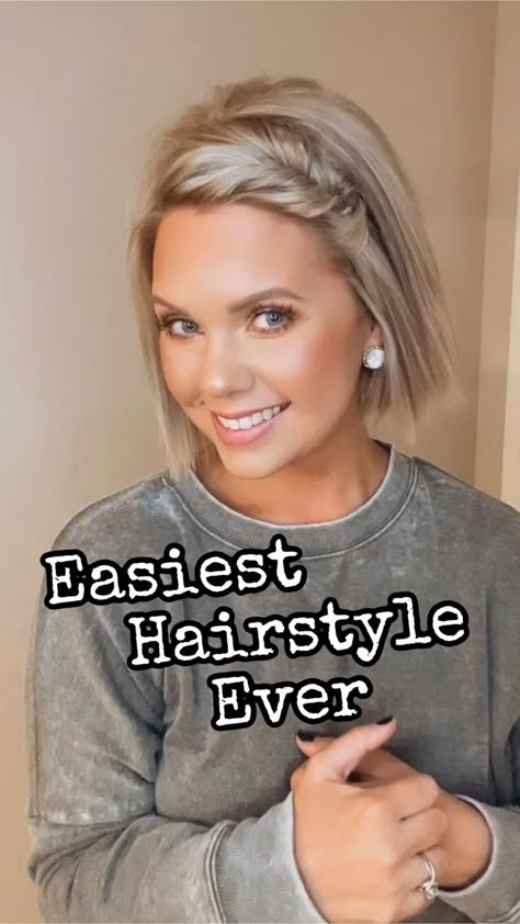 Two Elastics and One bobby-pin! | Cute hairstyles for short hair, Hairdos for short hair, Short hair styles easy Haircut 90s, Haircut Curtain, Hair Pulling, Hairdos For Short Hair, Mom Hairstyles, Peinados Fáciles Para Cabello Corto, Penteado Cabelo Curto, Cute Hairstyles For Short Hair, Short Hair Updo