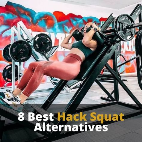 hack squat
hack squat alternatives Hack Squats At Home, Hack Squat Alternative, Squat Machine Workout, Squat Alternatives, Squats At Home, Building Glutes, Hack Squat Machine, 30 Day Transformation, Woman Hacks