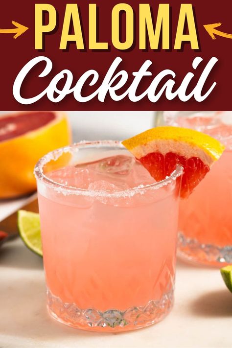 Citrus lovers, prepare to fall in love with this Paloma cocktail recipe. From the fizz and citrus to the tequila, this drink is an ideal thirst-quencher. Paloma Drink, Paloma Recipe, Mexican Cocktails, Paloma Cocktail, Fitness Recipes, Mexican Drinks, Flavored Salts, Quick Breakfast Recipes, Agave Nectar