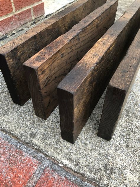 Reclaimed wood beams