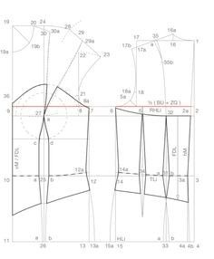 Corset Pattern Drafting, Pattern Drafting Bodice, Bustier Pattern, Basic Dress Pattern, Corset Sewing, Bra Sewing Pattern, Pattern Draping, Corset Sewing Pattern, Bodice Pattern