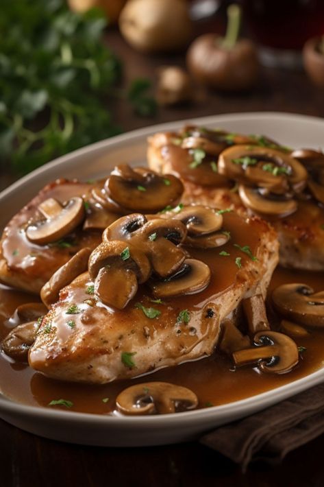 Experience the joy of guilt-free Italian dining with Weight Watchers Italian Skillet Chicken Marsala. A low-fat dish featuring tender chicken, fresh mushrooms, aromatic thyme, and a rich Marsala wine sauce. Perfect with a side of steamed veggies or whole grain pasta. Ideal for those following Weight Watchers or anyone craving a healthy, flavorful meal. Elevate your dinner with this delicious, easy-to-make recipe Weight Watchers Chicken Marsala Recipe, Chicken Marsala Crockpot, Italian Skillet, Dinner With Chicken, Low Fat Chicken Recipes, Whole Grain Pasta, Chicken Marsala Recipe, Low Fat Chicken, Marsala Recipe