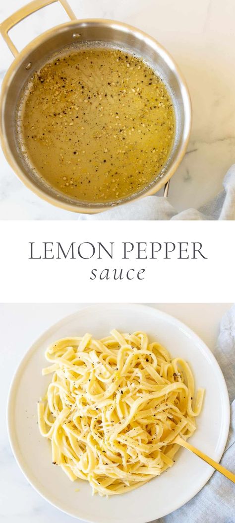 Dairy Free Lemon Pasta, Lemon Garlic Pasta Sauce, Lemon Pasta Sauce, Healthy Pasta Sauce, Lemon Pepper Pasta, Pasta Fish, Lemon Pepper Sauce, Maria Martin, Sauce For Pasta