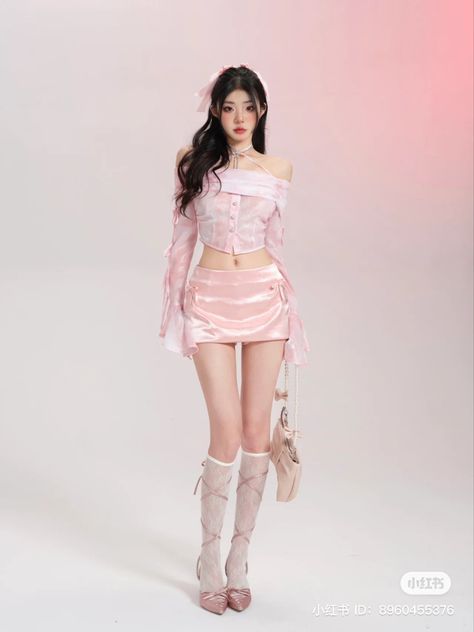 Peony Aesthetic, Street Outfits, Preformance Outfits, Aesthetic Streetwear, Kawaii Fashion Outfits, Cute Anime, Fairy Grunge, Kpop Fashion Outfits, Pink Outfits