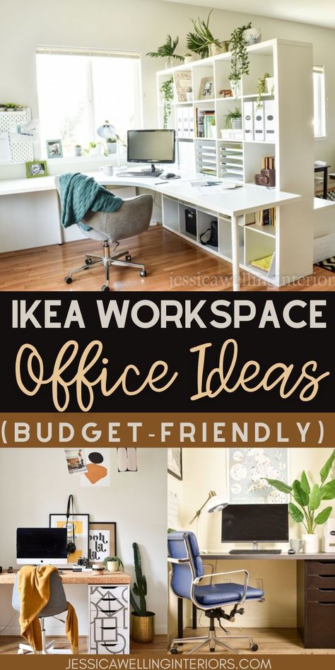 I’m on a home office kick, and since the kids needed a distance-learning space for school this year, I got to design and set up another Ikea office/ desk over the Summer. Ikea Small Office, Ikea Office Ideas, Dining Room Turned Office, Ikea Office Storage, Ikea Workspace, Ikea Kids Desk, Ikea Corner Desk, Ikea Office Hack, Small Office Ideas