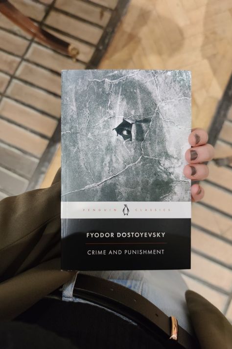 Crime and Punishment by Fyodor Dostoyevsky #dostoevsky #dostoyevsky #books #darkacademia Dostoevsky Book Aesthetic, Doestoveyski Book, Philosophy Books Aesthetic, Reading Dostoevsky, Dostoyevsky Aesthetic, Dostoevsky Books, Dostoevsky Aesthetic, Fyodor Dostoyevsky Books, Dostoyevsky Books