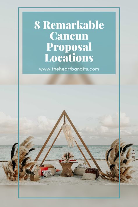 When you think of a romantic beach vacation, there aren’t too many locations quite as iconic as Cancun. Set against a backdrop of wide, stretching beaches, ancient ruins, and hidden aquifers, there are plenty of spots that make Cancun one of the best places to pop the question. For some of the best Cancun proposal locations in and around the area, discover these incredible vistas and how they can make your engagement a memorable one. Cancun Proposal, Proposal Locations, Proposal Spots, Engagement Locations, Romantic Beach, Marriage Proposal, Cancun Mexico, Ancient Ruins, Marriage Proposals