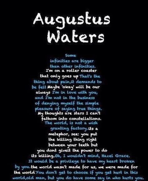 Augustus Waters quotes! Fault In The Stars, The Fault In Our Stars Quotes, John Green Quotes, Augustus Waters, John Green Books, Hazel Grace, Green Quotes, Into The West, Star Quotes