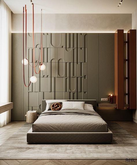 Bedroom Contemporary Luxury, Bedroom Japanese Style Modern, Contemporary Bedroom Design Luxury, Wall Paneling Ideas Bedroom, Bedroom Wall Paneling Ideas, Wall Paneling Design, Teenager Bedroom Design, Teenager Bedroom, Bedroom Interior Design Luxury