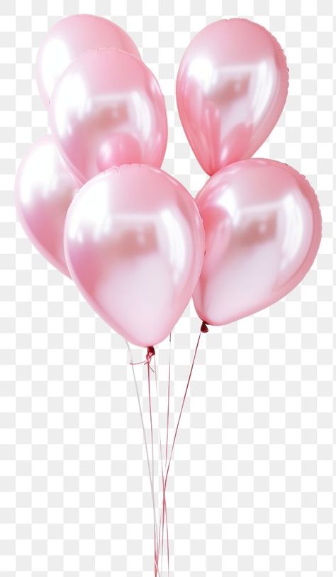 Balloon Png Aesthetic, Pink Balloons Background, Png Balloons, Pink Transparent Png, Canva Invitations, Pink Cutouts, Birthday Balloons Png, Pink Objects, Birthday Cutouts