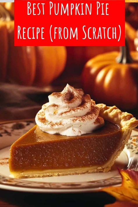 There’s just something about making a classic dessert like pumpkin pie from scratch that makes it feel even more special. It’s become my favorite Thanksgiving tradition to bake one every year, right alongside the chaos of prepping the rest of the meal. The combination of spices, the creamy filling, and that perfectly golden crust always […] Pumpkin Pie Recipe No Evaporated Milk, Pumpkin Pie Recipe With Condensed Milk, Pumpkin Pie Recipe From Scratch, Fresh Pumpkin Pie Recipe, Pumpkin Baking Recipes, Yummy Fall Desserts, Pumpkin Recipes Keto, Healthy Pumpkin Pie Recipe, Dairy Free Pumpkin Pie