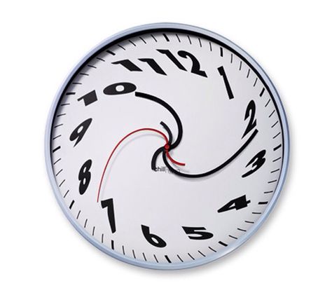 Swirl clock Dali Clock, Weird Gadgets, Unusual Clocks, Cool Clocks, Wall Clock Design, Tick Tock, Wall Clock Modern, Salvador Dali, Design Milk