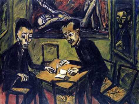 ERICH HECKEL (1883/1970), GERMAN PAINTER: Shades of expressionism, twenty variations on the theme - Meeting Benches German Expressionism Art, Ludwig Meidner, Erich Heckel, Degenerate Art, George Grosz, Max Beckmann, Emil Nolde, August Macke, Ludwig Kirchner