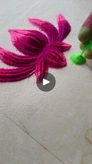 Navratri Special Rangoli, Rangoli Lotus, Colourful Rangoli, Colour Rangoli, Lotus Rangoli, Rangoli Colours, Special Rangoli, Lotus Art, Navratri Special