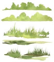 Watercolor Grass Texture, Grass Artwork, Green Watercolor Texture, Stylized Foliage, Greenery Landscape, Landscape Architecture Presentation, Grass Watercolor, Grass Drawing, Grass Vector