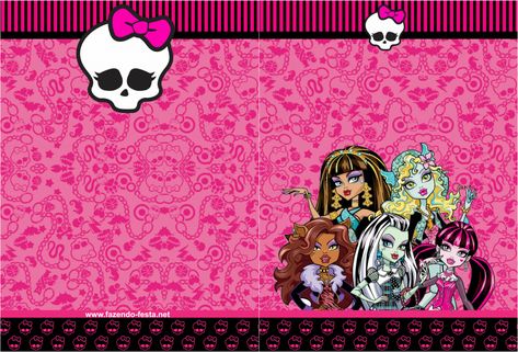 Monster High Rosa: Libro para Colorear, para Imprimir Gratis. Party Monster, Monster High Pictures, Monster High Party, Happy Birthday Frame, Moster High, Love Monster, Monster High Art, Icing Sheets, Printable Coloring Book