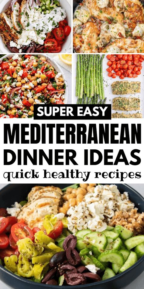 35 Quick & Easy Mediterranean Dinner Recipes – Keto Millenial Easy Mediterranean Dinner, Healthy Mediterranean Dinner, Mediterranean Dinner Ideas, Quick And Healthy Dinner Ideas, Mediterranean Diet Recipes Breakfast, Mediterranean Dinner Recipes, Easy Mediterranean Recipes, Mediterranean Dinner, Mediterranean Diet Food List