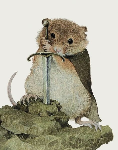 Mice And Mystics, Woodland Animal Art, Harvest Mouse, Animal Art Prints, Fairytale Art, Woodland Animal, Woodland Creatures, The Stone, Rodents