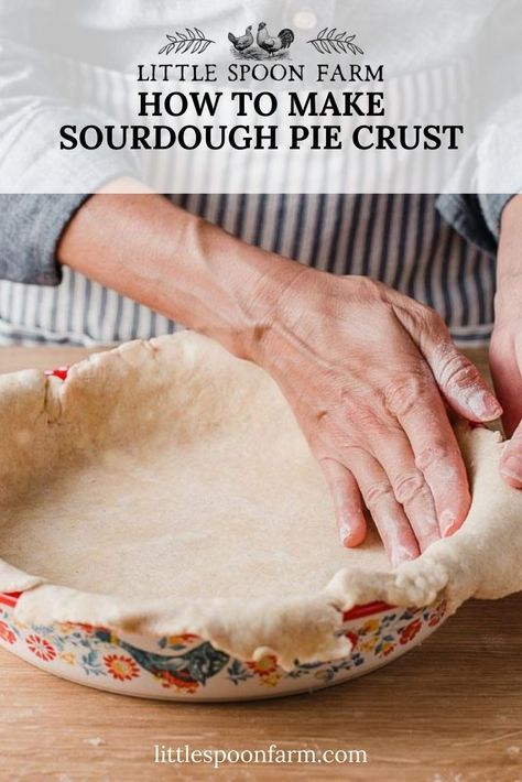 Discard Pie Crust, Sourdough Pie Crust Recipe, Sourdough Pie Crust, Sourdough Starter Discard Recipes, Starter Discard Recipes, Everything Sourdough, Using Sourdough Starter, Recipe Using Sourdough Starter, Sourdough Starter Recipes