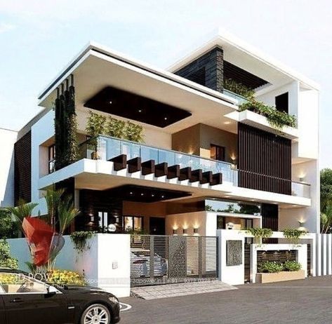 House Architecture Styles, Home Designs Exterior, Beautiful Modern Homes, Ultra Modern Homes, 2 Storey House Design, House Outer Design, Architecture Styles, Modern Exterior House, Small House Elevation