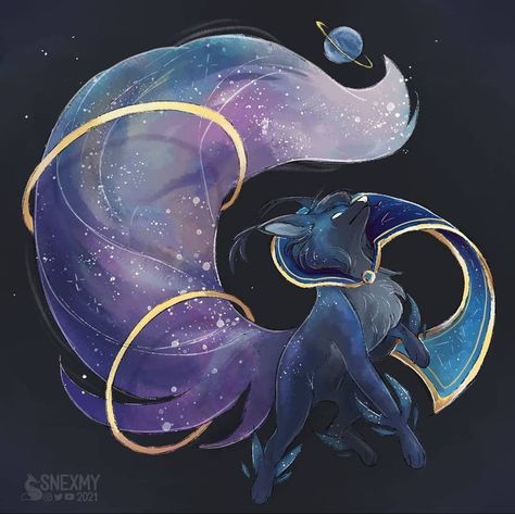 Galaxy Mythical Creatures, Mystic Animals, Celestial Animals, Galaxy Animals, Magical Animals Mythical Creatures, Cosmic Creature, Mystical Creature Drawing, Star Creature, Magic Animals