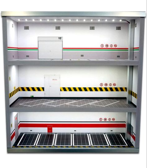 Hot Wheels Parking Garage Diy, Shelving For Model Cars, Model Car Storage Display Case, Hot Wheels Diy, Hot Wheels Cars Display, Unopened Hot Wheels Display, Car Model Display, Hot Wheels Diorama Garage, Diecast Cars Display