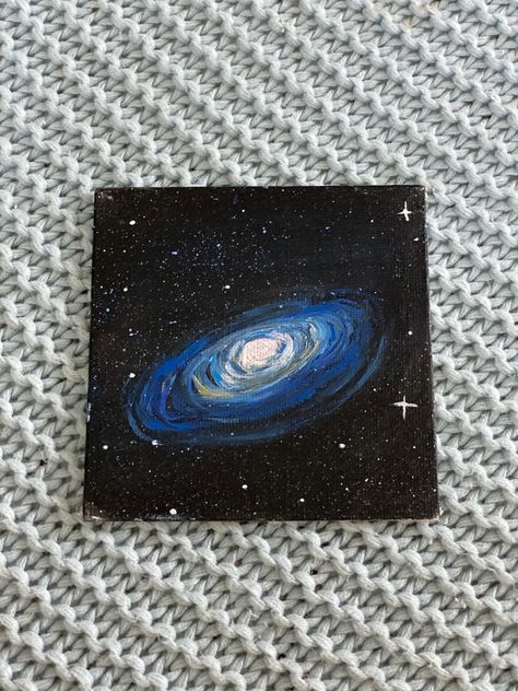 Star Canvas Painting Easy, Things To Paint On Canvas Simple, One Word Paintings, 4 Inch Canvas Painting Ideas, Cute Mini Canvas Paintings Aesthetic, Painting Inspo Beginner, Stars Acrylic Painting, Mini Black Canvas Paintings, Painting Ideas On Canvas Space