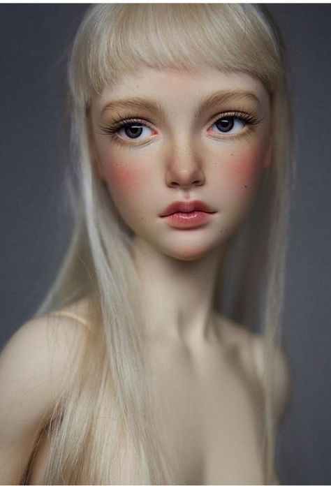 Doll Lips, Tiny Dolls, Artist Doll, Ooak Dolls, Matte Lips, Bjd Dolls, Big Eyes, These Girls, Cute Dolls