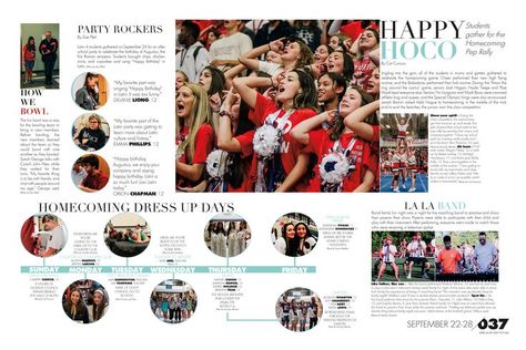 Student Life Yearbook, Yearbook Page Ideas, Yearbook Spread Ideas, Yearbook Layout Ideas, Yearbook Idea, Design Yearbook, Journalism Ideas, Teaching Yearbook, Rally Idea