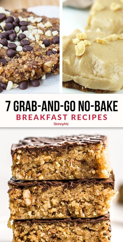 Bake Breakfast, Breakfast Bars Recipe, Baked Breakfast Recipes, Delicious Clean Eating, No Bake Snacks, Breakfast Bars, Delicious Breakfast Recipes, Make Ahead Breakfast, Breakfast Cookies