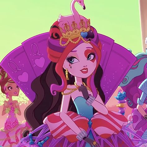 Lizzie Hearts Fanart, Lizzie Hearts Icon, Ever After High Wonderland, Ever After High Lizzie Hearts, Ever After High Lizzie, Lizzy Hearts, Best Cartoon Series, Ever After High Rebels, Lizzie Hearts