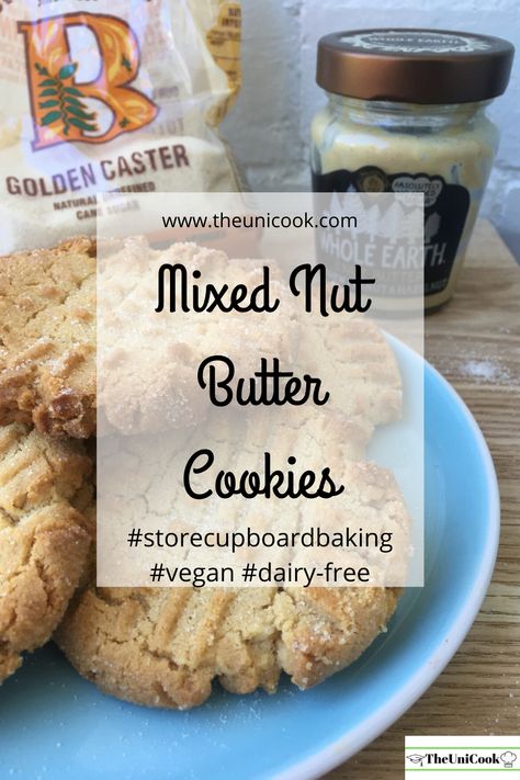 Mixed Nut Butter, Nut Butter Cookies, Nut Butter Recipes, Dairy Free Cookies, Eggless Baking, Cookies Vegan, Butter Cookies Recipe, Cooking Healthy, Allergy Free Recipes