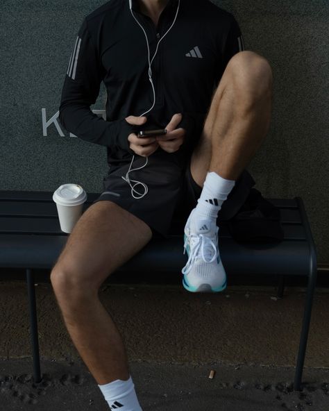 running on coffee… literally #adidasSupernova #ZalandoStyle @adidasrunning @zalando ad Men’s Running Aesthetic, Man Sport Outfit, Men Running Aesthetic, Men Gym Fits, Runner Aesthetic Boy, Fit Guy Aesthetic, Sports Outfit Men, Casual Athletic Outfits Men, Cool Boy Aesthetic