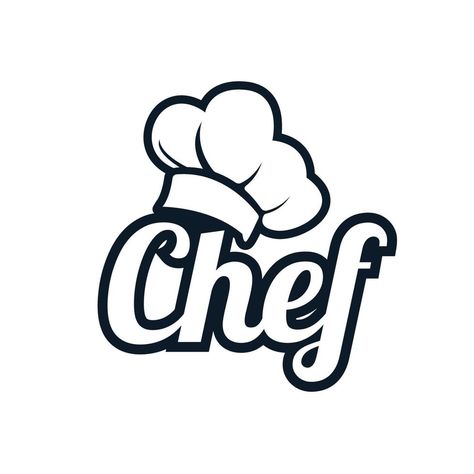 Chef Hat Logo, Chef Logo, Chef Club, Chef Styles, Chef Hat, Chefs Hat, The Chef, Roll On, Vector Design