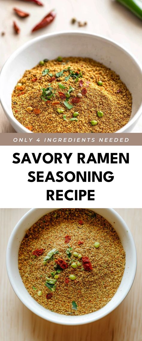 Image for Savory Ramen Seasoning Recipe Diy Ramen Sauce, Homemade Ramen Bowl Recipes, Instant Noodle Jar Recipes, Organic Ramen Noodle Recipes, Ramen Flavor Packet Recipes, Instant Ramen Noodle Recipes Mason Jars, Instapot Ramen Noodle Recipes, How To Make The Best Ramen, Healthy Homemade Ramen