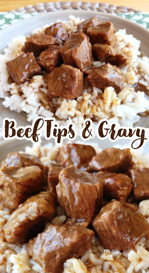 Easy Beef Tip Crockpot Recipes, Beef Tips Over Mashed Potatoes, Crockpot Rice And Gravy, Stewing Beef Recipes Easy, Crockpot Stew Beef And Rice, Crockpot Meals Beef Tips, Need Stew Meat Recipes, Beef Tip And Gravy Crockpot, Beef Stew Meat And Gravy