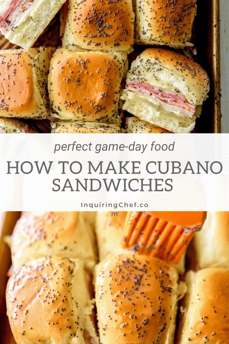 Healthy Cuban Sandwich, Cubano Sliders Hawaiian Rolls, Cuban Grilled Cheese, Cuban Wrap Recipe, Mini Cubano Sandwiches, Cuban Sandwiches Recipe, Cuban Food Catering, Mini Cuban Sliders, Easy Cuban Appetizers